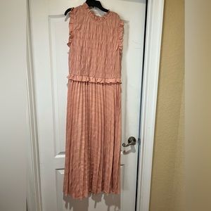 Asos dusty Rose maxi sleeveless dress, size 15, NWT